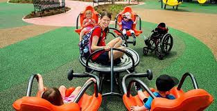 Equipment as inclusive used in safety major playground