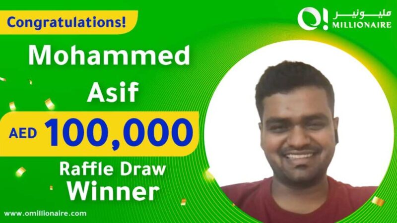 Mohammed Asif’s Life Changed Completely After Winning AED 100,000 in the Raffle Draw